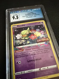 Pokemon TCG - Comfey - Stamped 2022 Black Star PROMO SWSH242 - GEM MINT CGC 9.5 - Image 3