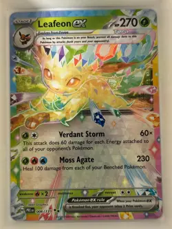 Leafeon ex - 006/131 006/131 Holo Double Rare Prismatic Evolutions Pokemon NM - Image 1