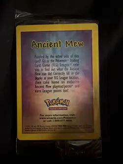 Ancient Mew Unopened Sealed Pokemon Card Holo - Image 3