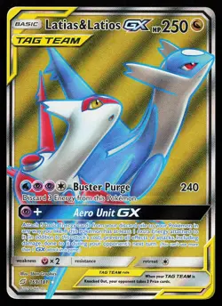 Latias & Latios GX 169/181 Ultra Rare Team Up Pokemon Card - Image 1
