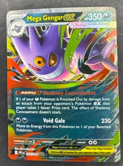 Mega Gengar ex Double Rare ME02 Phantasmal Flames 056/094 NM Pokemon Holo - Image 1