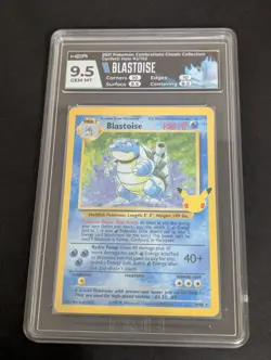 Blastoise HGA 9.5 w/ Subgrades - Pokemon TCG - 2021 Celebrations - HOLO - 2/102 - Image 1