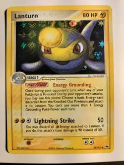 Pokemon TCG Lanturn 38/101 EX Hidden Legends Reverse Holo LP - Image 1