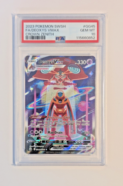 Deoxys VMAX GG45 Crown Zenith Galarian Gallery Alt Art PSA 10 GEM MINT Pokemon - Image 1