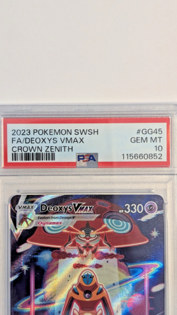 Deoxys VMAX GG45 Crown Zenith Galarian Gallery Alt Art PSA 10 GEM MINT Pokemon - Image 3