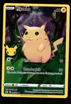 Pokemon Pikachu Celebrations #005/025 NM - Image 1