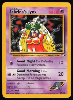2000 GYM - HEROES SABRINA’S JYNX BASIC/UNCOMMON #59 - Image 1