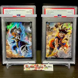 PSA 10 -- Dragon Ball Japanese Itajaga Card -- Vol.4 Son Goku Vegeta japanese - Image 2