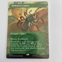 MTG: Radioactive Spider 0212 (Borderless ) - Spider-Man Rare NM - Image 1