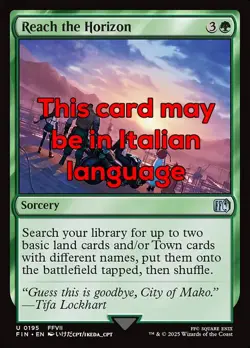 MTG 4x REACH THE HORIZON EXC - VERSO L'ORIZZONTE 195 - FIN - MAGIC - Image 1