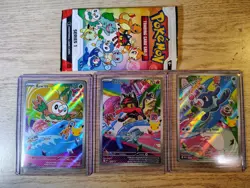 First Partner Illustration Collection Series 1 Gen 7 Alolan Pokemon TCG Set- NM - Image 1