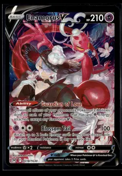 Enamorus V TG18/TG30 Holo V Rare Lost Origin Trainer Gallery Pokemon NM/M - Image 1