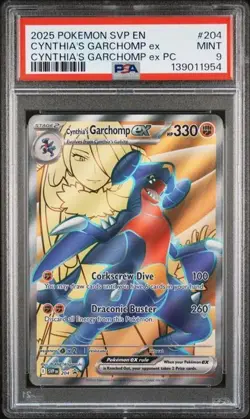 SEQUENTIAL PSA 10 PSA 9 CYNTHIA'S GARCHOMP EX 204 BLACK STAR PROMO POKEMON - Image 4