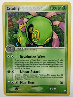 Cradily #3/92 NM Legend Maker Holo Rare Pokemon TCG 2006 - Image 1