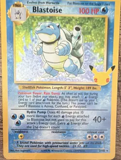 Blastoise 2/102 Celebrations Classic Collection Holo Pokemon TCG English - Image 1