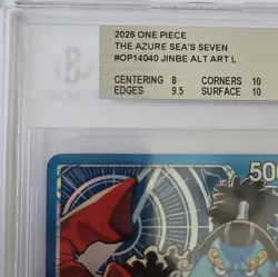 BGS 8.5 Jinbe OP14-040 (Leader Alternate Art ) - Azure Sea's Seven - Image 3