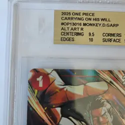 BGS 9.5 Monkey.D.Garp OP13-016 (Alternate Art) - Carrying on His Will - Image 3