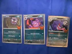 Pokemon TCG Trick Or Trade Gastly, Haunter, Gengar Cards 2024 - Image 1