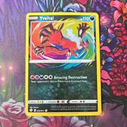 Pokemon Card Yveltal 046/072 Shining Fates Amazing Rare Near Mint - Image 1