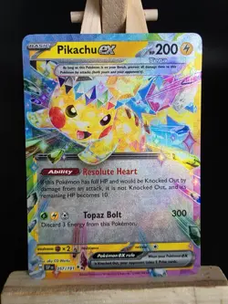 Pokemon Pikachu TCG Surging Sparks EX Card 057/191 M/Nm - Image 1