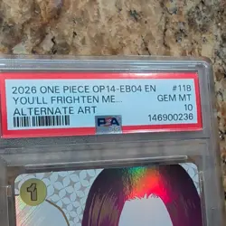 Bandai 2026 One Piece Card Game You'll Frighten Me... OP14-EB04 #118 PSA 10 - Image 2