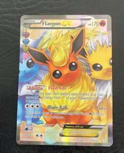 Flareon EX RC28/RC32 Full Art Holo Ultra Rare Pokemon Card - Image 2