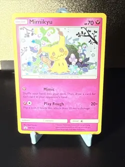 Mimikyu SM163 Holo Black Star Promo Sun & Moon Pokemon Card SWIRL - Image 4