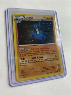 Pokemon TCG Lucario Legendary Treasures Holo Rare Card 80/113 - Image 2