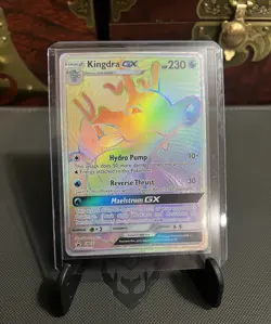 Kingdra GX SM155 SM Promo Full Art Holo Rare Pokemon TCG Card Black Star Promo - Image 1