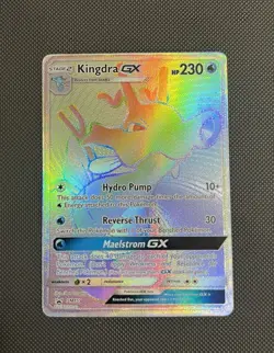 Kingdra GX SM155 SM Promo Full Art Holo Rare Pokemon TCG Card Black Star Promo - Image 2