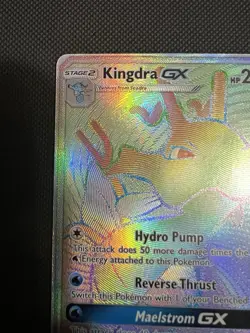 Kingdra GX SM155 SM Promo Full Art Holo Rare Pokemon TCG Card Black Star Promo - Image 3