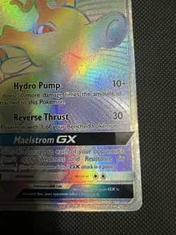 Kingdra GX SM155 SM Promo Full Art Holo Rare Pokemon TCG Card Black Star Promo - Image 5