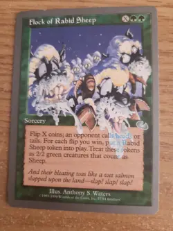 MTG 1 x Flock of Rabid Sheep - Unglued - Image 1