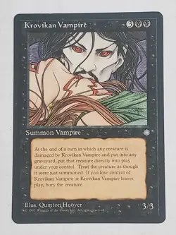 MTG Krovikan Vampire (Ice Age/Black/U) - BGM - Image 1