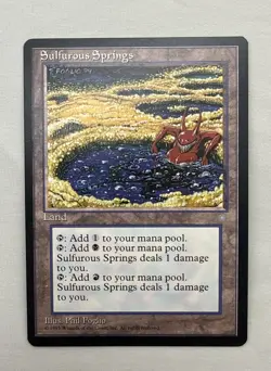 Sulfurous Springs x1 MTG Ice Age 1x Magic Excellent Light Play EX LP - Image 1