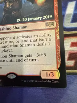 Immolation Shaman Regular - Ravnica Allegiance MTG- Prerelease Foil!!! - Image 3