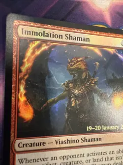 Immolation Shaman Regular - Ravnica Allegiance MTG- Prerelease Foil!!! - Image 5