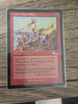 Last-Ditch Effort Urza's Legacy Regular NM Near Mint MTG - Image 1