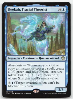 Deekah, Fractal Theorist 193 SOC Commander: Secrets of Strixhaven Magic MTG NM - Image 1