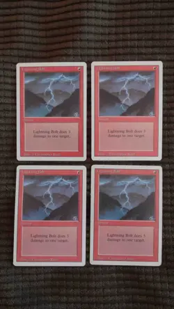 Magic: the Gathering / MtG Lightning Bolt x4 Revised - Image 1