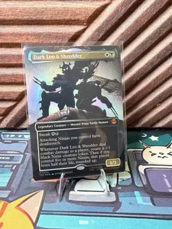 Dark Leo & Shredder (Borderless) Teenage Mutant Ninja Turtles Foil - Image 1
