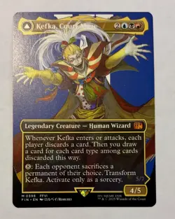 Magic The Gathering: Kefka, Court Mage/Kefka, Ruler of Ruin M 398 Borderless ECL - Image 1