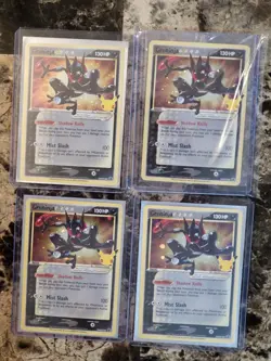 (4) Lot 2021 Pokemon Celebrations Greninja Black Star Promo BSP #SWSH144 Lot - Image 1