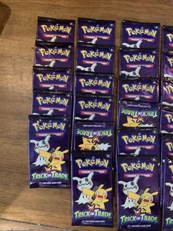 Pokemon TCG Trick or Trade Booster Packs 28 Pack 2023 Halloween Card Lot Bundle - Image 2