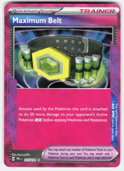 MAXIMUM BELT 117/131 HOLO ACE SPEC RARE PRISMATIC EVOLUTIONS POKEMON NM/M - Image 1