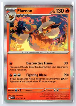 Flareon 013/131 Holo Rare Prismatic Evolutions Pokemon Holo Near Mint - Image 1