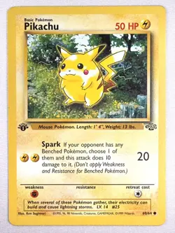 Pokemon TCG Pikachu Jungle 60/64 Regular Common 1st Edition WOTC 1999 - Image 1