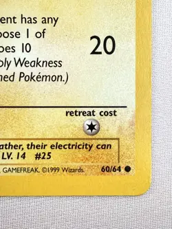 Pokemon TCG Pikachu Jungle 60/64 Regular Common 1st Edition WOTC 1999 - Image 5