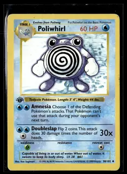 Poliwhirl 38/102 Base Set Uncommon Pokemon - Image 1