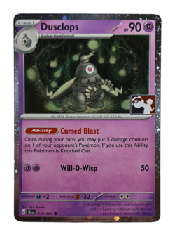 Dusclops 019/064 Common Holo Prize Pack Series 7 NM Pokemon TCG - Image 1